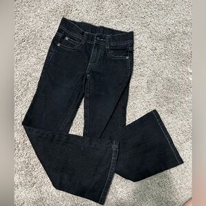 Girls flare jeans-black